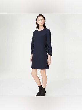 Club Monaco | Dresses | Silk Black Pleated Mini Dress | Poshmark